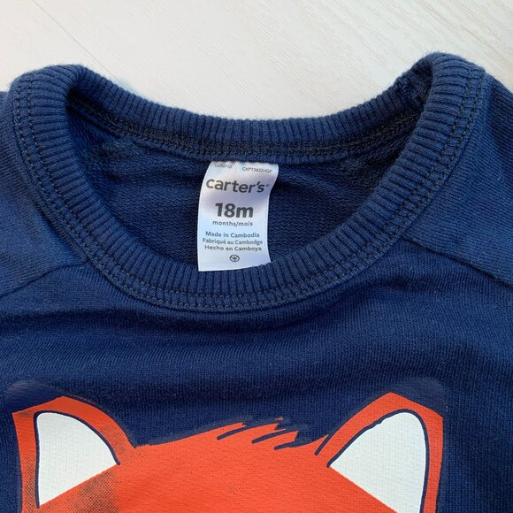 Carter’s Two Piece Fox Sweatshirt Set - Picture 3 of 5